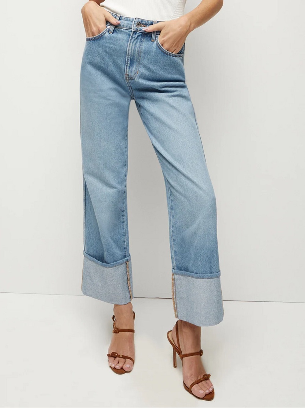 Veronica Beard Dylan High Rise Straight Leg Jeans 27